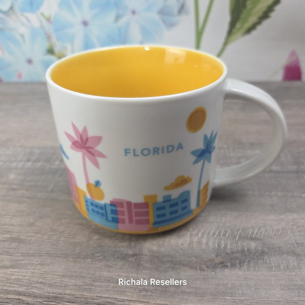 Starbucks Florida You Are Here Collection Coffee Mug Cup 14 Oz 2015